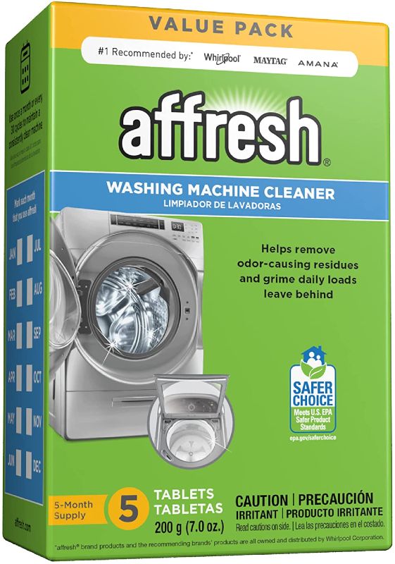 Photo 1 of Affresh W10549846 Washing Machine Cleaner, 5 Tablets: Cleans Front Load and Top Load Washers, Including HE
