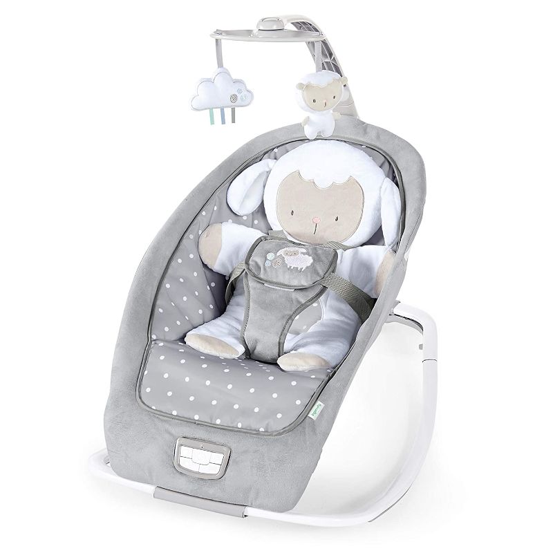 Photo 1 of Ingenuity Rocking Seat, Cuddle Lamb, Grey