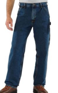 Photo 1 of Carhartt Men's Washed Denim Work Dungaree Jean B13, Darkstone, 36x34
