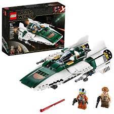 Photo 1 of LEGO Star Wars: The Rise of Skywalker Resistance A-Wing Starfighter 75248 Advanced Collectible Starship Model Building Kit 269pc

