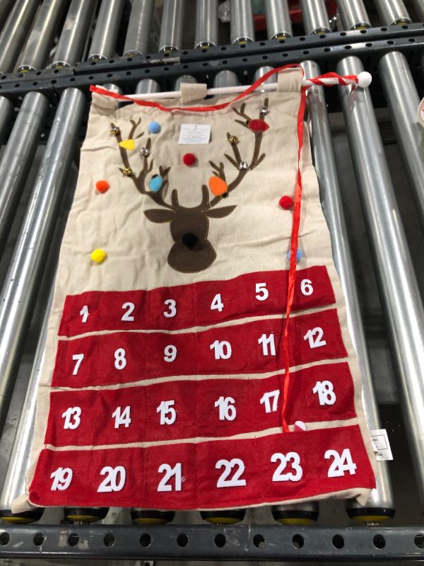 Photo 2 of  Countdown calendar Christmas reindeer handmade Felt Advent Calendar--- 5 PACK
