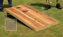 Photo 1 of 2' x 4' Solid Wood Cornhole Set
