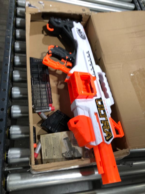 Photo 2 of Nerf Ultra Select Fully Motorized Blaster, Fire 2 Ways, Includes Clips and Darts, Compatible Only with Nerf Ultra Darts, F0958U50
