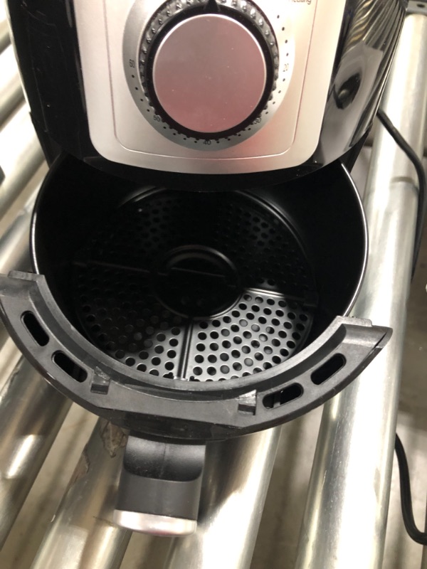 Photo 3 of Chefman TurboFry 2 Liter Air Personal Compact Healthy Fryer w/Adjustable Temperature Control, 30 Minute Timer and Dishwasher Safe Basket Black