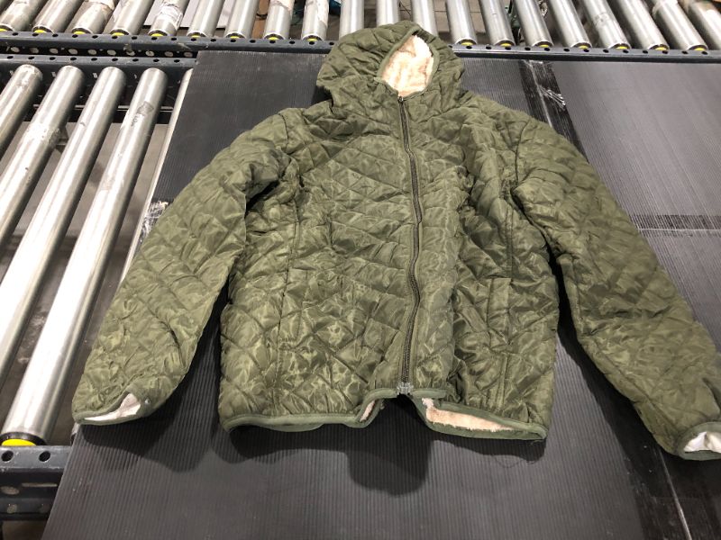 Photo 1 of girls winter coat green jacket size XL