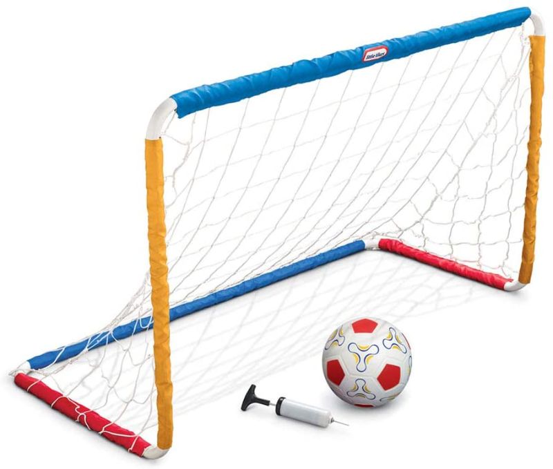 Photo 1 of Little Tikes Easy Score Soccer Set Game Outdoor Toys for Backyard Fun Summer Play - Goal with Net, Soccer Ball, and Pump Included - Lawn Activities for Kids, Toddlers, Boys Girls Ages 2+
