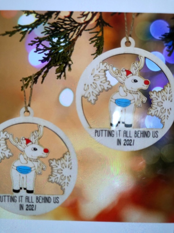 Photo 1 of ILOVI CHRISTMAS ORNAMENTS DEER CUTE CHRISTMAS