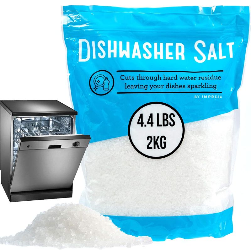 Photo 1 of 4.4 LB Dishwasher Salt - Water Softener Salt - Compatible with Bosch, Miele, Whirlpool, Thermador and More (2 KG)
