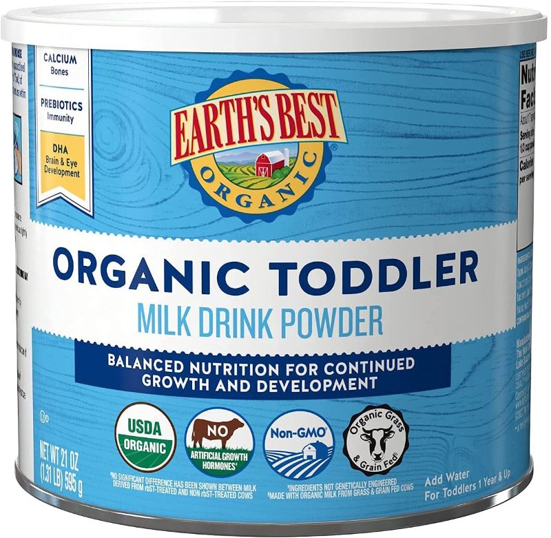 Photo 1 of Earth's Best Organic Toddler Milk Drink Powder, Natural Vanilla, 21 oz
EXPIRES MAY 2022