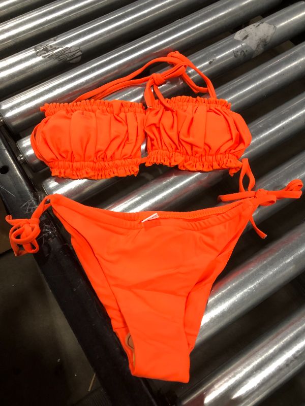 Photo 1 of NEON ORANGE BIKINI SET (SMALL)