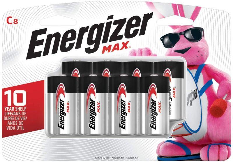 Photo 1 of Energizer C Batteries, Max Alkaline, 8 Count
