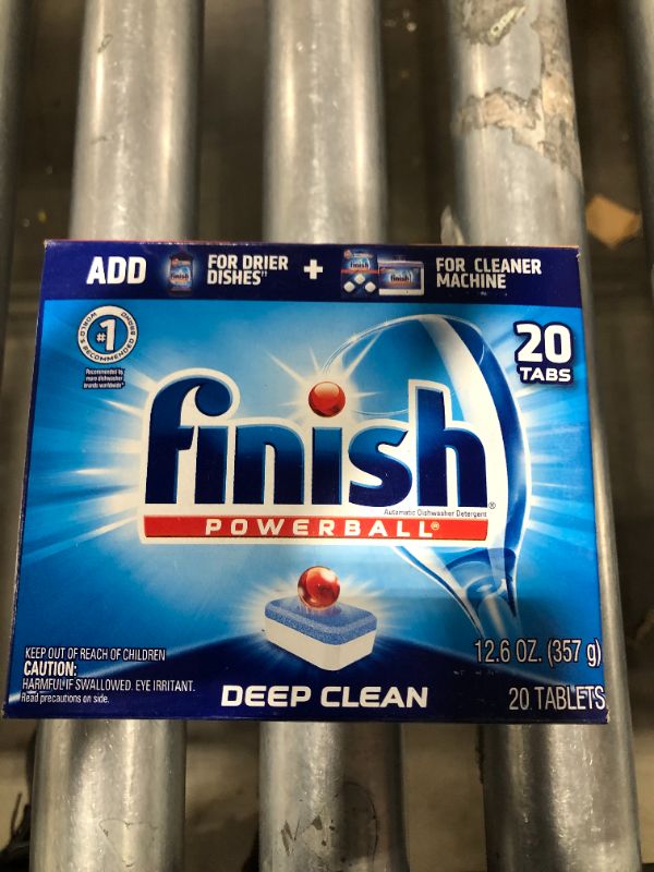 Photo 2 of Barcode for Finish All in 1 Powerball Fresh, 20ct, Dishwasher Detergent Tablets
