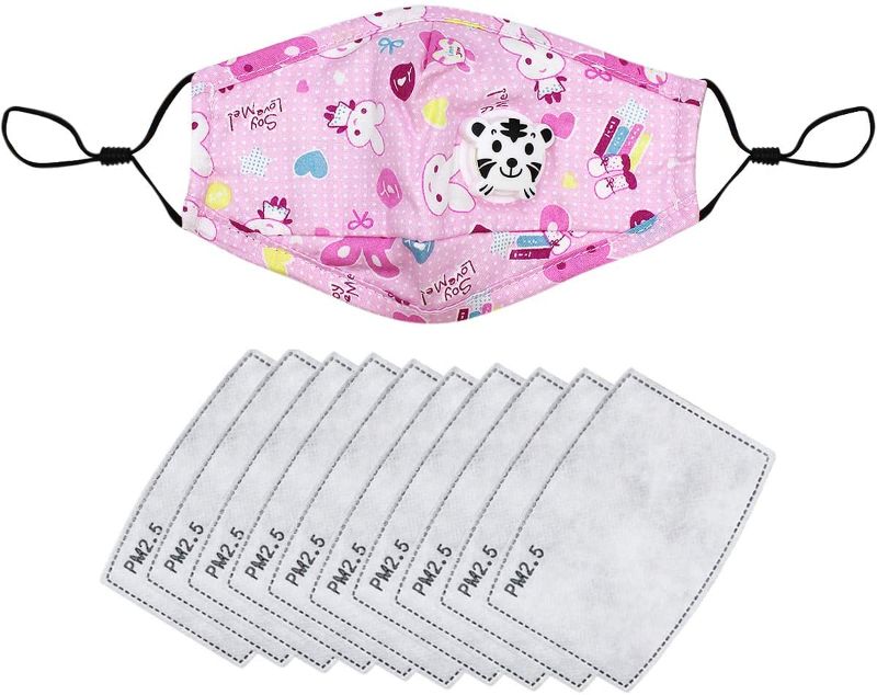 Photo 1 of Eilova Orityle Unisex 1 Mouth Cover Cotton Cute Cartoon Design with 10 Pieces Pads in serts