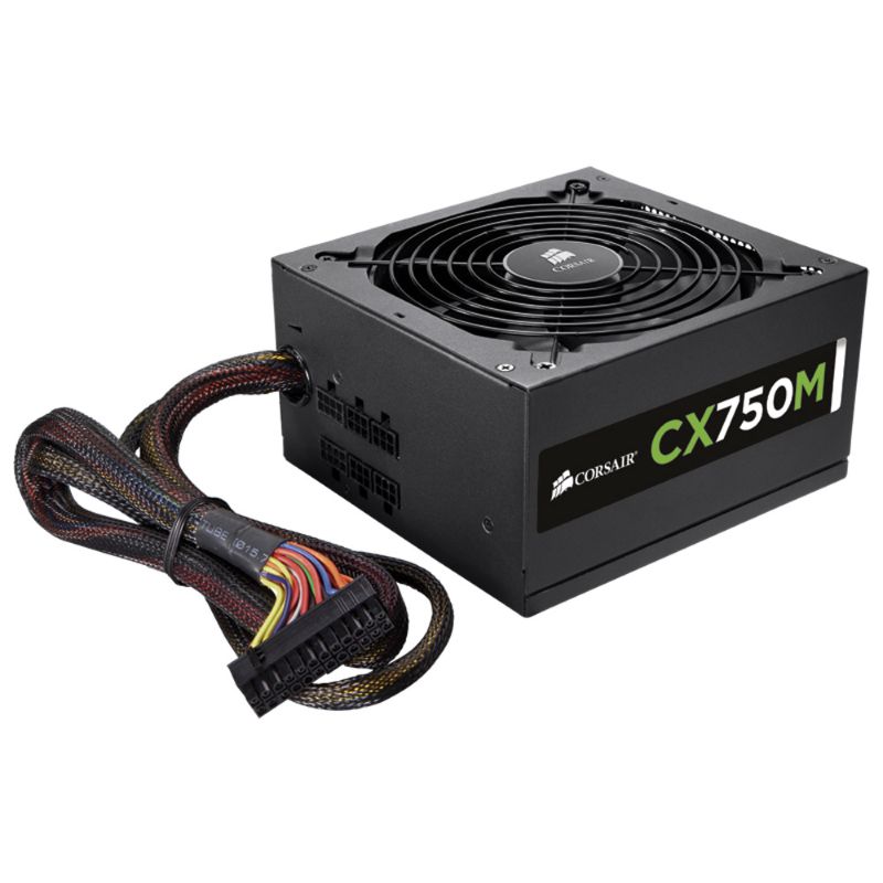 Photo 1 of Corsair CX Series CX750M 750 Watt 80 Plus Bronze ATX Semi-Modular Power Supply

