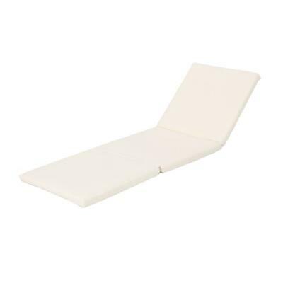 Photo 1 of Caesar Cream Outdoor Water Resistant Chaise Lounge Cushion
