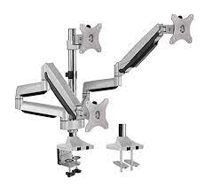 Photo 1 of AVLT Triple 13"-32" Monitor Arm Desk Mount fits Three Flat/Curved Monitor Full Motion Height Swivel Tilt Rotation Adjustable Monitor Arm - VESA/C-Clamp/Grommet/Cable Management
