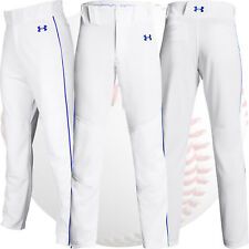 Photo 1 of Under Armour Youth Baseball Pants Size Large 1317458 (white W/ Blue Stripe)
