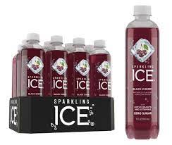 Photo 1 of  Sparkling Ice, Black Cherry Sparkling Water, Zero Sugar Flavored Water, with Vitamins and Antioxidants, Low Calorie Beverage, 17 fl oz Bottles (Pack of 12)
ack o
