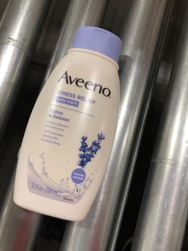 Photo 2 of Aveeno Stress Relief Body Wash with Lavender & Chamomile, 18 fl. oz
