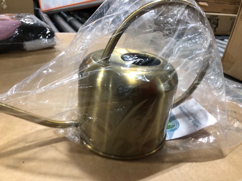 Photo 2 of (Gold) Premium Houseplant Watering Can - Decorative Gold/Silver Modern Gardening - Perfect for Indoors with Long Spout
