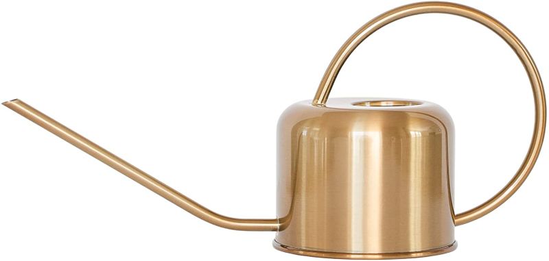 Photo 1 of (Gold) Premium Houseplant Watering Can - Decorative Gold/Silver Modern Gardening - Perfect for Indoors with Long Spout
