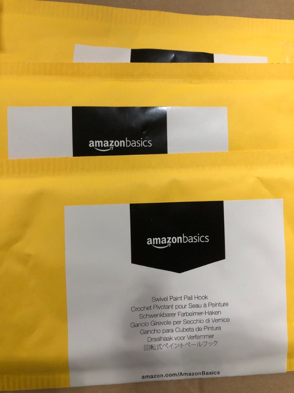 Photo 3 of 3 pack- Amazon Basics Swivel Paint Pail Hook
