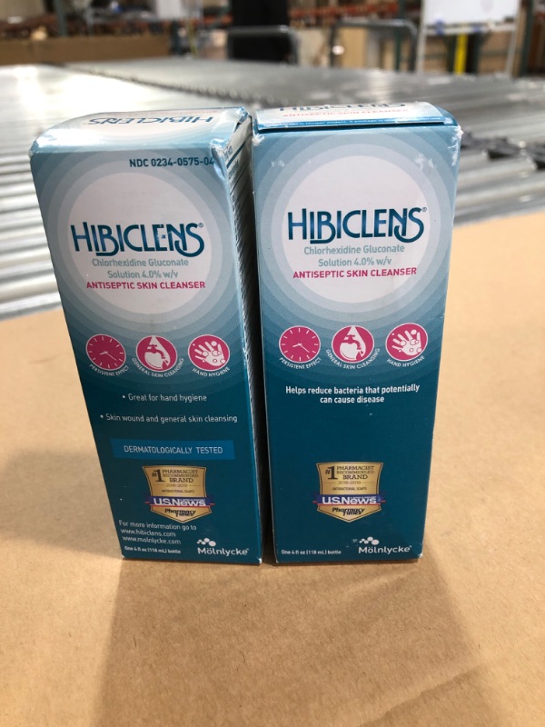 Photo 2 of 2 pack- Hibiclens – Antimicrobial and Antiseptic Soap and Skin Cleanser – 4 oz – for Home and Hospital – 4% CHG- BEST BY 02/22
