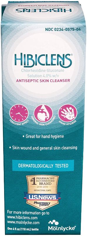 Photo 1 of 2 pack- Hibiclens – Antimicrobial and Antiseptic Soap and Skin Cleanser – 4 oz – for Home and Hospital – 4% CHG- BEST BY 02/22

