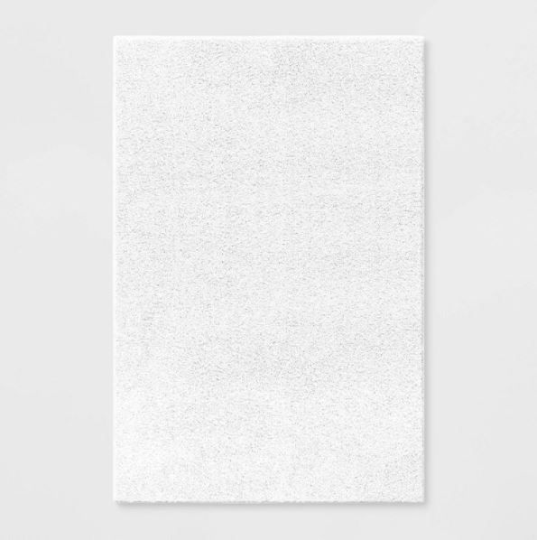 Photo 1 of 4'x6' Shag Rug White - Room Essentials 4 x6