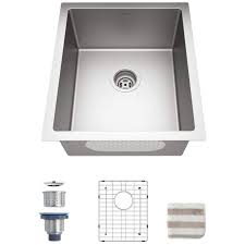 Photo 1 of 17" L x 19" W Undermount Kitchen Sink with Basket Strainer (Part number: JF-US1719R9-055R00O)
