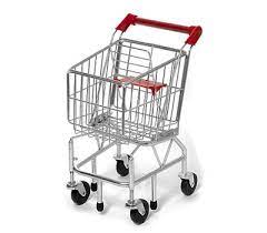 Photo 1 of Melissa & Doug Toy Shopping Cart With Sturdy Metal Frame

