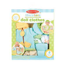 Photo 1 of Melissa & Doug Mine to Love Mix & Match Playtime Doll Clothes--- size 12"-18"

