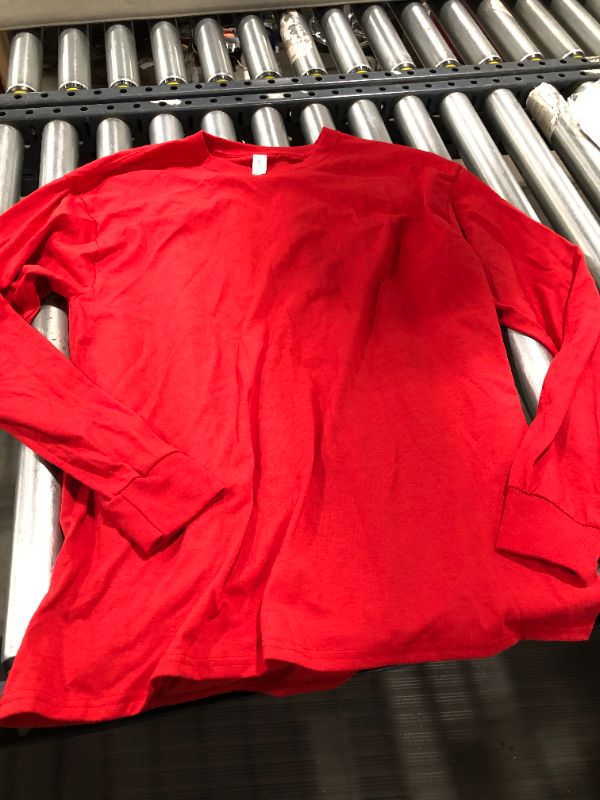 Photo 1 of red long sleeve shirt size large