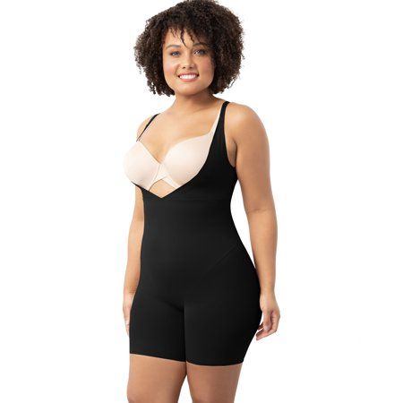 Photo 1 of Plus Size Women's Wear Your Own Bra Singlet by Maidenform in Black (Size L)
