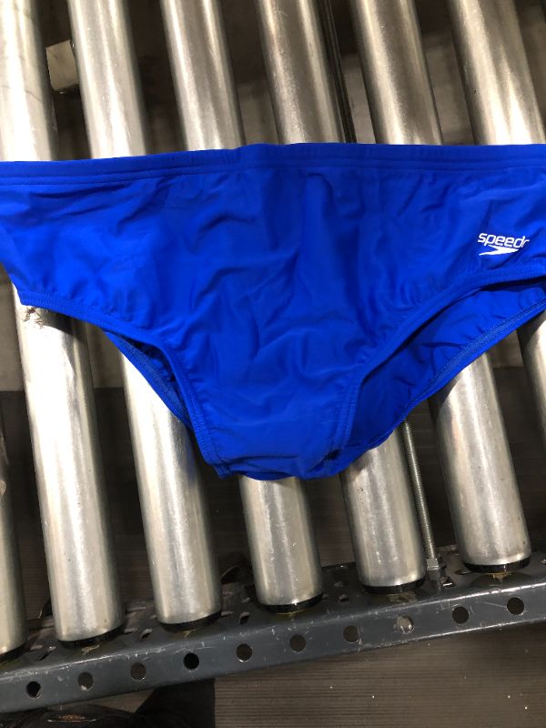 Photo 2 of Blue Speedo Solid Brief Size Medium
