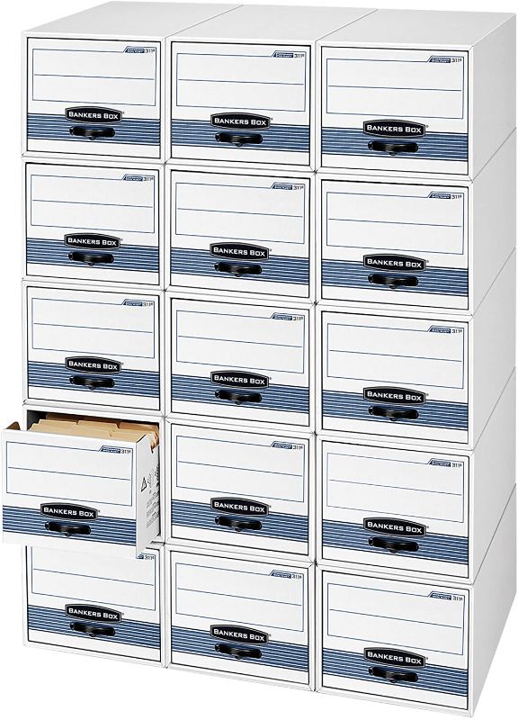 Photo 1 of Bankers Box Stor/drawer Steel Plus Storage Drawers,  Letter, 6 Pack (00311)