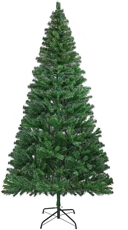 Photo 1 of YEMODO Artificial Christmas Tree 7.5 Feet Christmas Spruce Tree with Stand Xmas Tree for Home/Office/Party/Christmas Decoration Easy Assembly(Green)
