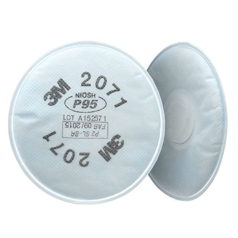 Photo 1 of 3M P95 Respirator Filter 2071, 50 Pairs, Helps Protect Against Oil and Non-Oil Based Particulates
