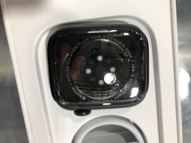 Photo 2 of Apple Watch Series 7 GPS, 45mm Midnight Aluminum Case with Midnight Sport Band - Regular
