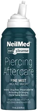 Photo 1 of NeilMed NeilCleanse Piercing Aftercare, Fine Mist, 6 Fluid Ounce