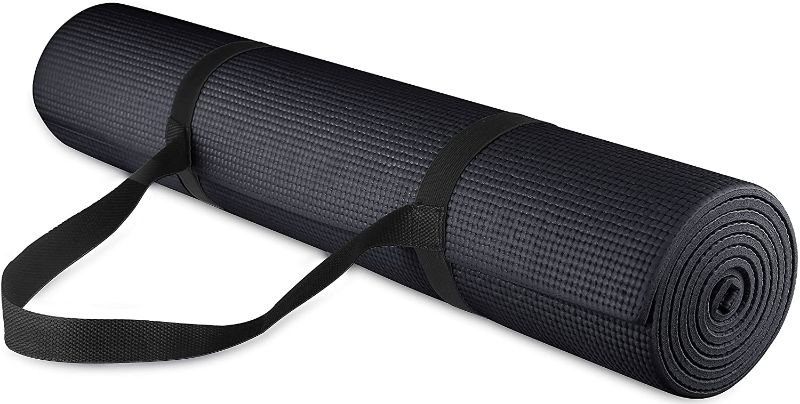 Photo 1 of BalanceFrom GoYoga All-Purpose 1/4-Inch High Density Anti-Tear Exercise Yoga Mat with Carrying Strap
