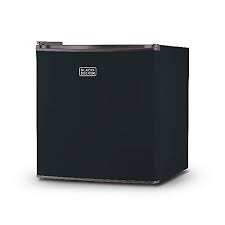 Photo 1 of BLACK+DECKER 1.7 Cu Ft Energy Star Mini Fridge with Freezer, Black
