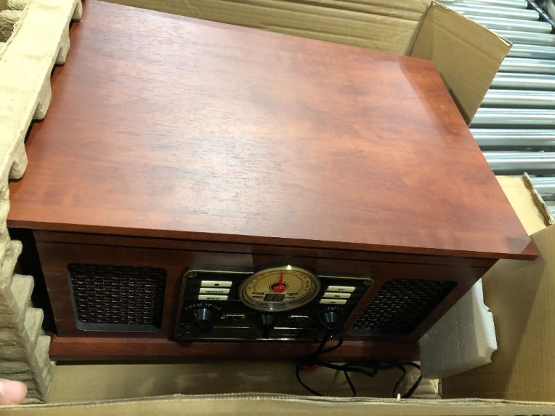 Photo 2 of Victrola Nostalgic 6-in-1 Bluetooth Record Player and Multimedia Center with Built-in Speakers - 3-Speed Turntable