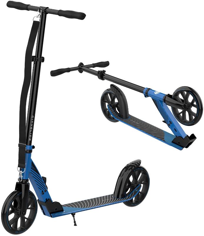 Photo 1 of CITYGLIDE C200 Scooter for Adults -Foldable, Lightweight, Adjustable Adult Scooter 300 lbs Capacity - Kick Scooters for Adults with Carry Strap and Kickstand
