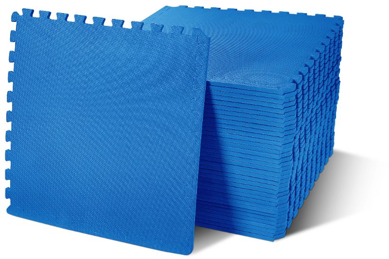Photo 1 of BalanceFrom 1/2" EXTRA Thick Puzzle Exercise Mat with EVA Foam Interlocking Tiles for MMA, Exercise, Gymnastics and Home Gym Protective Flooring, 144

