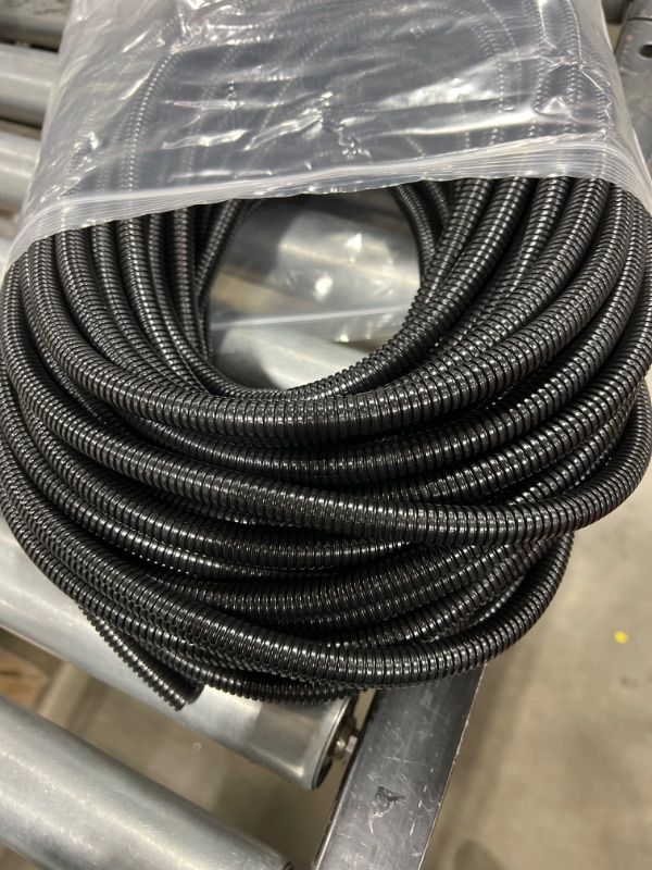 Photo 1 of 2pack| 100ft - 3/8 inch PET Expandable Braided Sleeving – Black – Alex Tech braided cable sleeve
