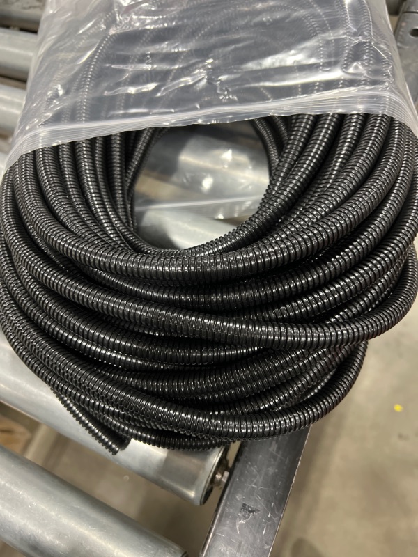 Photo 1 of 2pack| 100ft - 3/8 inch PET Expandable Braided Sleeving – Black – Alex Tech braided cable sleeve
