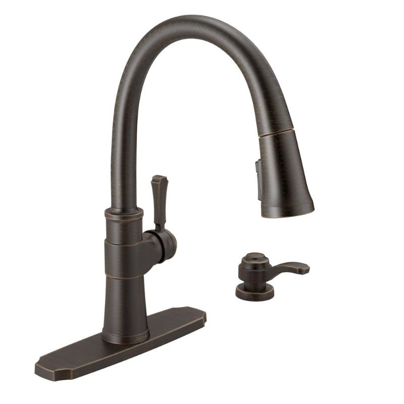 Photo 1 of Delta 19964Z-SD-Dst Spargo 1.8 GPM Single Hole Pull Down Kitchen Faucet
