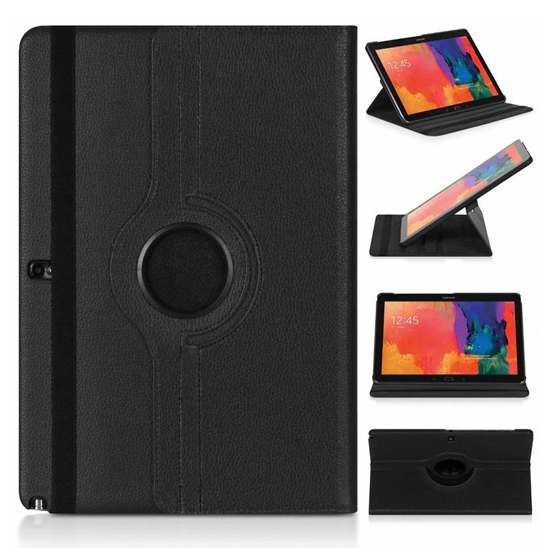 Photo 1 of 360 Degree Rotating PU Leather Flip Cover Case For Samsung Galaxy Tab Note Pro 12.2inch P900 P901 P905 SM-P900 Tablet Case
2 pk black