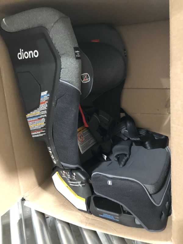 Photo 2 of Diono Radian 3QXT 4-in-1 Rear and Forward Facing Convertible Car Seat, Safe Plus Engineering, 4 Stage Infant Protection, 10 Years 1 Car Seat, Slim Fit 3 Across, Gray Slate
